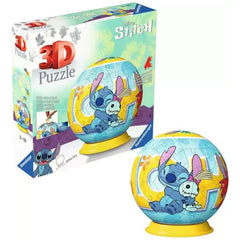 Ravensburger - Puzzle 3D Bola - Figuras de Acción de Disney Stitch