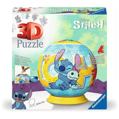 Ravensburger - Puzzle 3D Bola - Figuras de Acción de Disney Stitch