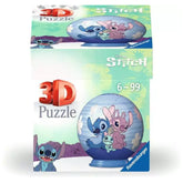 Ravensburger - Puzzle 3D Bola - Disney - Stitch - Angel - Figuras de Acción