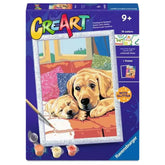 Ravensburger - Arts Crafts - CreArt Puppy Love Painting Kit - 9+ Years - Creativity Development