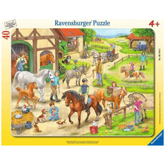 Ravensburger - En la Granja de Caballos - 40 Piezas - Rompecabezas