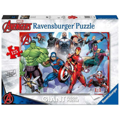 Ravensburger - Avengers - Rompecabezas de Suelo Gigante - 125 Piezas - Puzzles