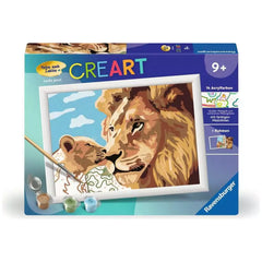 Ravensburger - CreArt Animales León con Cachorro - Artes y Manualidades