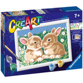 Ravensburger - Creart Fluffy Bunnies - Painting By Numbers - Arts & Crafts