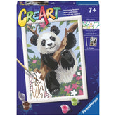 Ravensburger - Creart Playful Panda - Painting By Numbers - Arts & Crafts