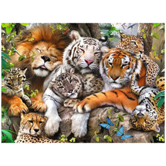 Ravensburger - Acurrucando Grandes Felinos - 200 Piezas - Rompecabezas