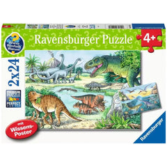 Ravensburger - Dinosaurs - Their Habitats - 2x24 Pieces - Puzzles