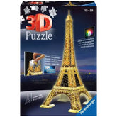 Ravensburger - Eiffel Tower At Night - 216 Pieces - 3D Puzzles