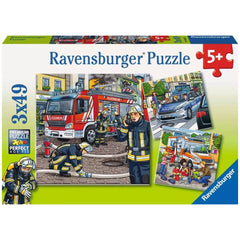 Ravensburger - Ayudante en Necesidad - 3x49 Piezas - Rompecabezas