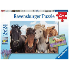 Ravensburger - Amor por los Caballos - 2x24 Piezas - Rompecabezas