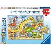 Ravensburger - Mucho que hacer en la obra - 2x24 piezas - Puzzles