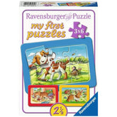 Ravensburger - Mis Primeros Rompecabezas - Amigos Animales - 3X6 Piezas - Rompecabezas