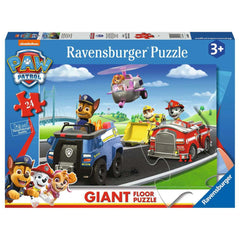 Ravensburger - Paw Patrol - 24 Piezas - Rompecabezas de Suelo Gigante