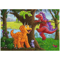 Ravensburger - Jugando con Dinosaurios - 2x24 Piezas - Rompecabezas