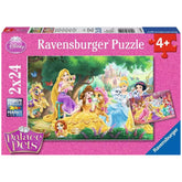 Ravensburger - Princesas Mejores Amigas - 2x24 Piezas - Rompecabezas