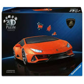 Ravensburger - Puzles - Lamborghini Huracán EVO 3D - Naranja - 8+ Años
