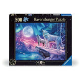 Ravensburger - Puzles - Star Line Lobo en Luces del Norte 500 piezas - 12 Años
