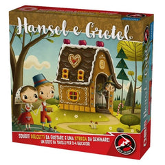 Red Glove - Hansel & Gretel Board Game for Kids & Families Ages 5+ - Fun Educational Cooperative Tile-Matching Game for 2-4 Players with Wooden Figures and Witch's House - RG2074 - Italian Edition