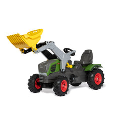 Rolly Toys - Tractor Rolly Farmtrac Fendt 211 Vario con pala y ruedas inflables para montar