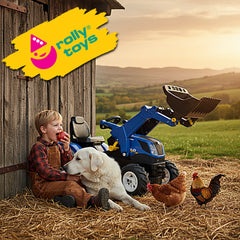 Rolly Toys - Rollyfarmtrac New Holland Juguetes de Montar con Ruedas Inflables