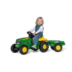 Rolly Toys - Rollykid Tractor John Deere con Remolque Juguetes de Montar