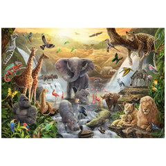 SCHMIDT SPIELE - Animales en África Puzzle de 60 Piezas - Puzzles