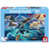 SCHMIDT SPIELE - Animales Árticos 150 Piezas Rompecabezas para Niños - Rompecabezas