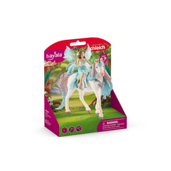 Schleich - Bayala - Hada Eyela con Unicornio Princesa - Figuras de Acción y Juguetes - 70569