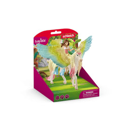 Schleich - Bayala - Fairy Surah With Glitter Pegasus - Action & Toy Figures - 70566