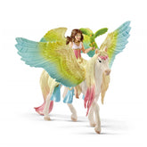 Schleich - Bayala - Fairy Surah With Glitter Pegasus - Action & Toy Figures - 70566