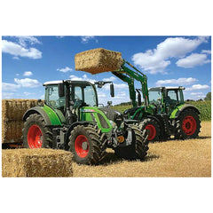 Schmidt Spiele - Fendt 724 Vario, Fendt 716 Vario con cargadora frontal Cargo 4x85 100 Pcs - Puzzles