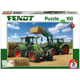 Schmidt Spiele - Fendt 724 Vario, Fendt 716 Vario con cargadora frontal Cargo 4x85 100 Pcs - Puzzles