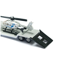 Siku - Remolque bajo con helicóptero - Vehículos de juego