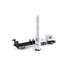 Siku - Remolque bajo con cohete - Vehículos de juego