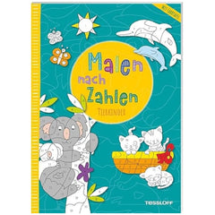 TESSLOFF - Pintar por Números Bebés Animales - Artes y Manualidades - Edición Alemana