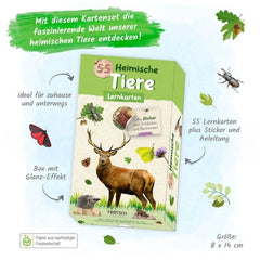 TROTSCH - Learning Cards Native Animals Books - German Edition