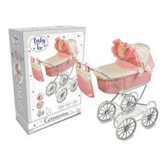 Teorema - Dolls Playsets - Luxury 2-in-1 Doll Pram Set - Pink/Gold - 3+ Years