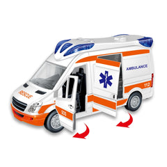 Teorema - Play Vehicles - Ambulance Toy - Friction-Powered - 3 Yrs - Educational Play