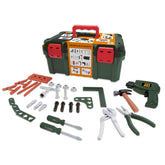 Teorema - Teos Brico Valigetta Attrezzi Trapano a Batteria Giocattolo per Bambini - Pretend Professions & Role Playing