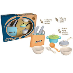 Toys Garden - Eco Chef Set de Chef Sostenible de 14 Piezas - Profesiones de Imaginación y Juego de Roles