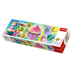 Trefl - Rompecabezas Panorama de 1000 Piezas - Cupcakes Coloridos - 14+ - TRF29045