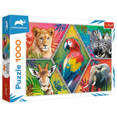 Trefl - Rompecabezas de 1000 Piezas - Puzzles - 14 - Animales Exóticos - TRF10671