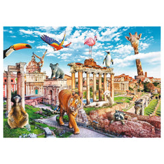 Trefl - 1000 Piece Puzzle - Funny Cities Wild Rome - Puzzles Age +14 - TRF10600