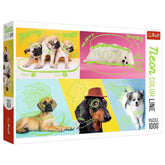 Trefl - Neon Color Line: Far out Dogs - Puzzles - 14+ - TRF10578