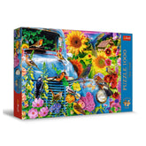 Trefl - Puzzle de 1000 Piezas - Puzzles - 14+ - Tea Time Vida Campestre Aves Cantoras - TRF10848
