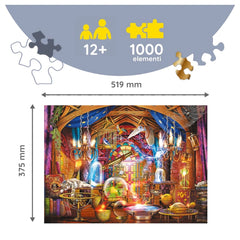 Trefl - Rompecabezas de 1000 Piezas - Puzzles - 14 - Woodcraft Magic Room - TRF20146