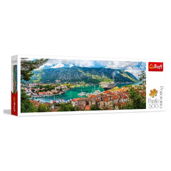 Trefl - 500-Piece Panorama Puzzle - Kotor, Montenegro - Puzzles Age +8 - TRF29506