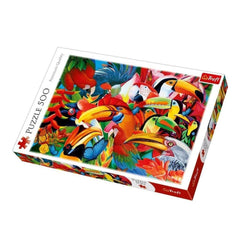 Trefl - 500 Piece Puzzle - Colorful Birds - Puzzles Age +10 - TRF37328