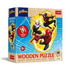 Trefl - Puzzle de Contorno de Madera - Puzzles - 5+ - Spider - Man - TRF20280