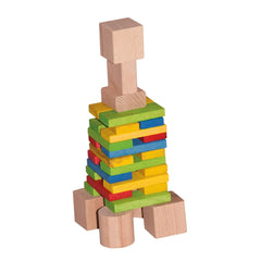 Woodiland - Rally de Dominó de Madera Gigante de 200 Piezas - Equipamiento de Juego al Aire Libre